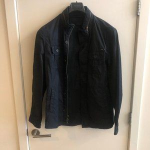 John Varvatos Star USA Coated Cotton Moto Jacket
